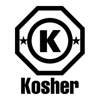 Fake seal: K in a circle inside an octagon, &ldquo;Kosher&rdquo; below